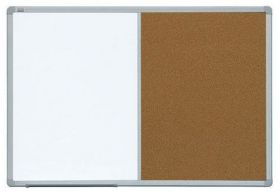Доска комбинированная магнитно-маркерная/пробковая 2х3 ALU23  60x90 см