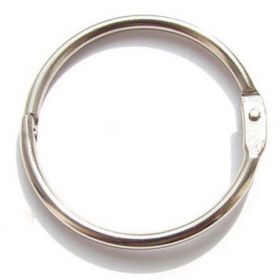 Кольцо металлическое для переплета 14 мм (9/16"), серебро, 100 шт