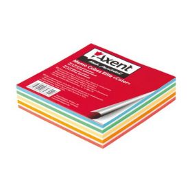Блок бумаги для заметок Axent Elite Color 90х90х20 мм, склеенный