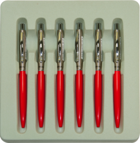 Ручка шариковая автоматическая REGAL, красный