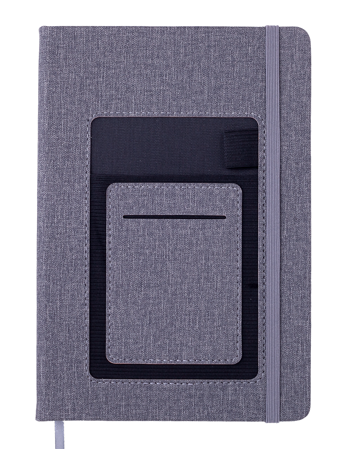 Блокнот деловой Buromax COMFORT А5, 96 листов, нелинованный, серый