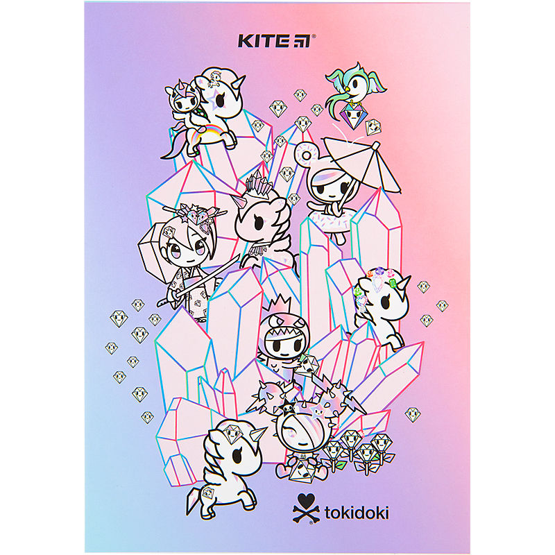 Блокнот-планшет KITE tokidoki A5, 50 листов, клетка, принт