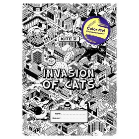 Обложка-раскраска для книг KITE Invasion А4+
