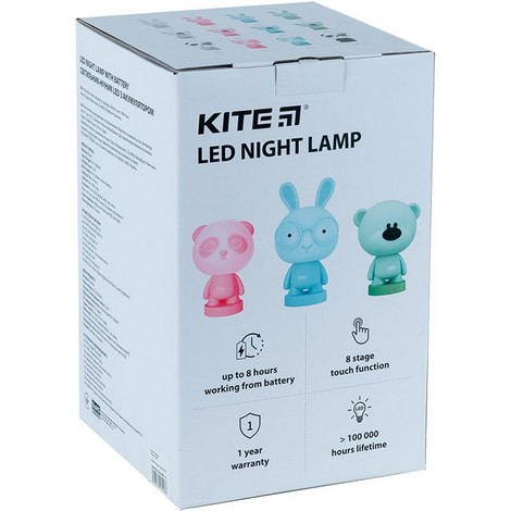 Светильник-ночник LED с аккумулятором Panda Kite, розовый - №3